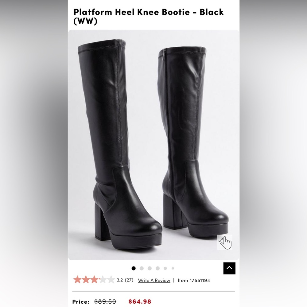 Women’s Torrid black knee boots size 9